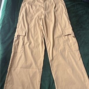 Khaki cargo pants female
